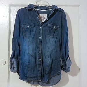 Denim button up